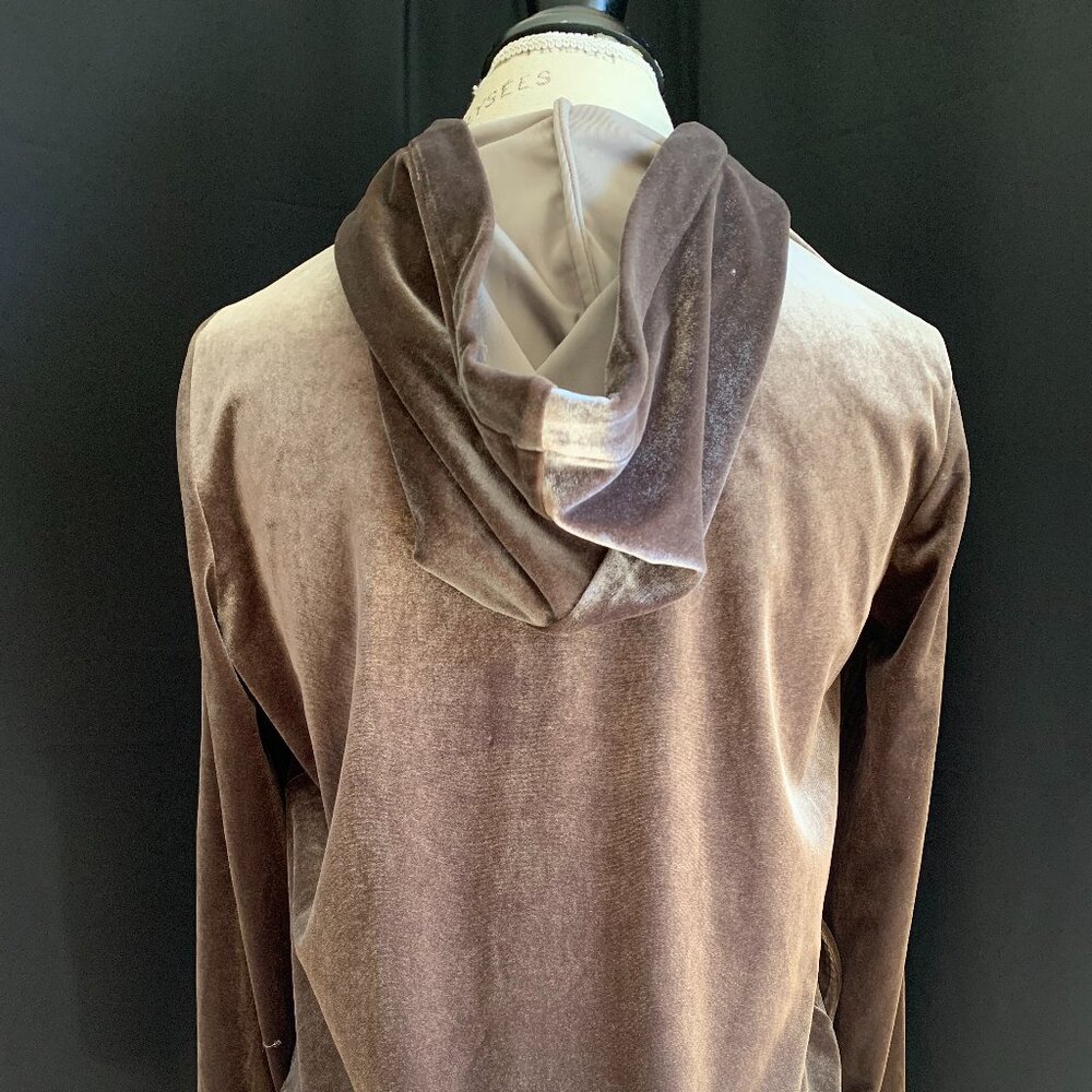 Gorgeous Velour Hoodie: Size M. - Picture 4 of 10